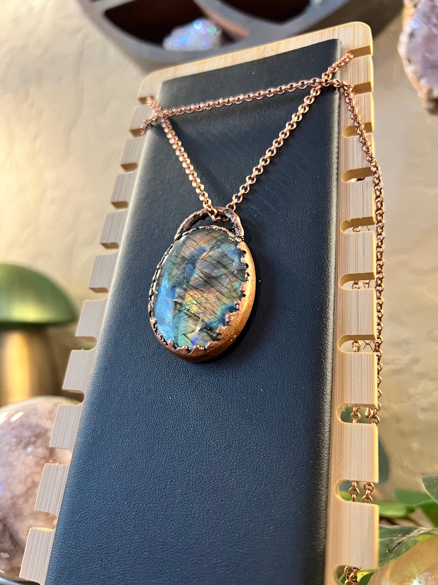 Electroformed Labradorite Necklace