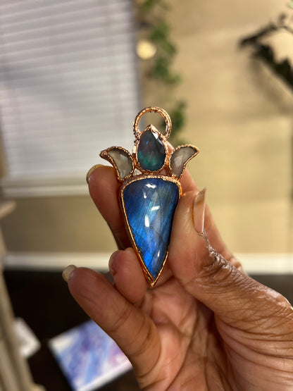 Calming Labradorite Amulet