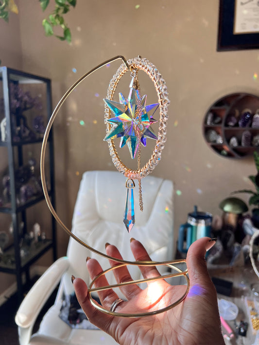 Snowflake and Icicle Desk Suncatcher