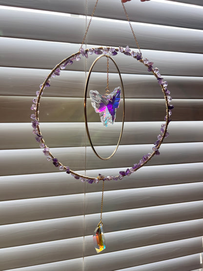 Spring ‘25 Amethyst Hand-wired Butterfly Suncatcher