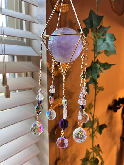 Purple Amethyst Suncatcher