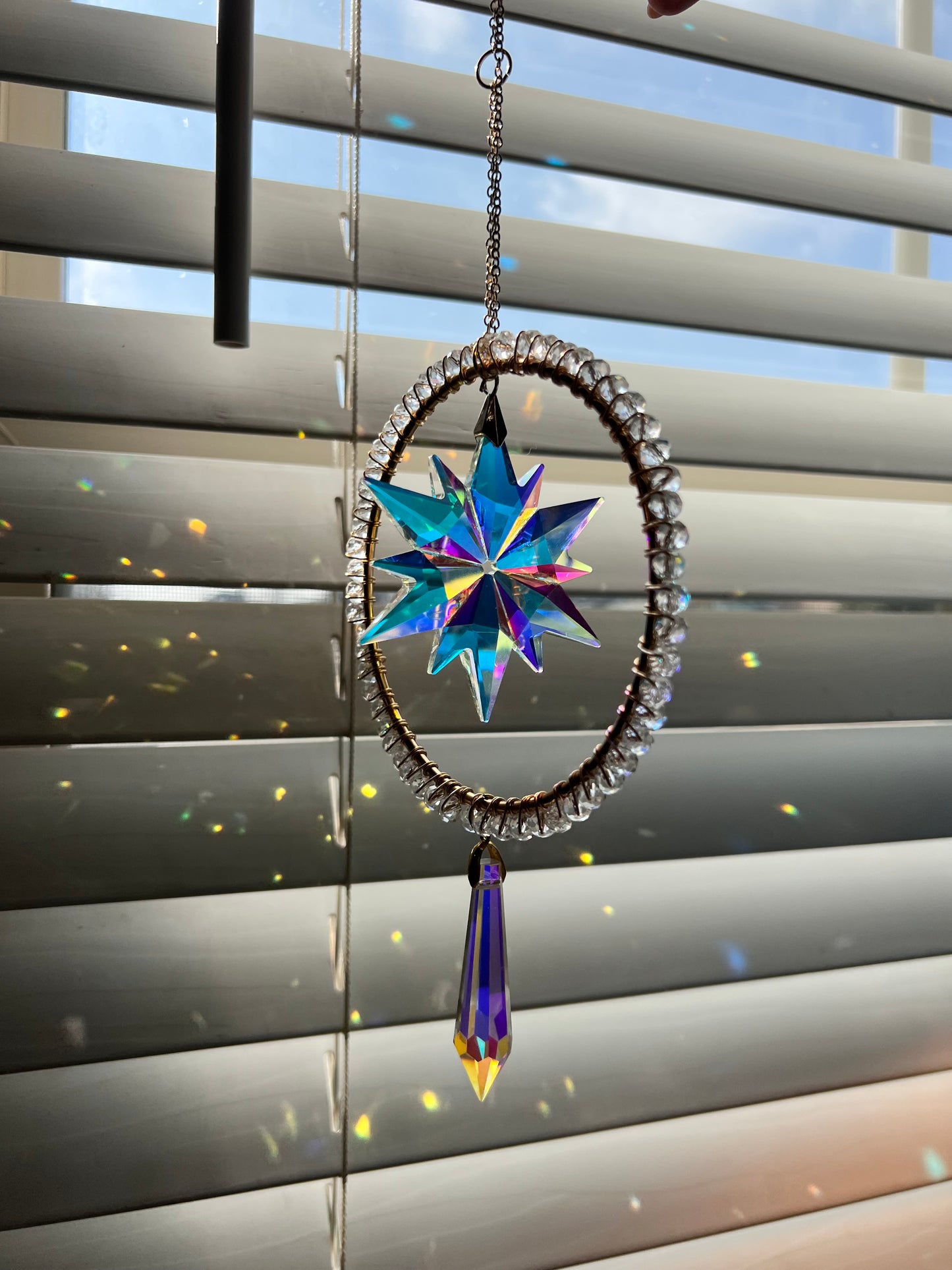 Snowflake and Icicle Desk Suncatcher