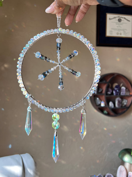 Snowflake Suncatcher w Icicles