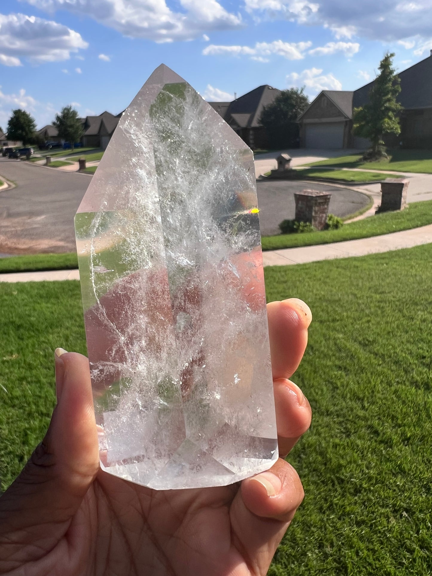 Brazilian Cut Clear Quartz