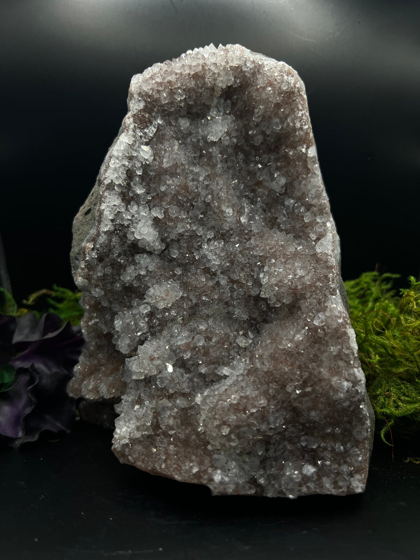 Large Pale Pink/Red Amethyst Cut Base