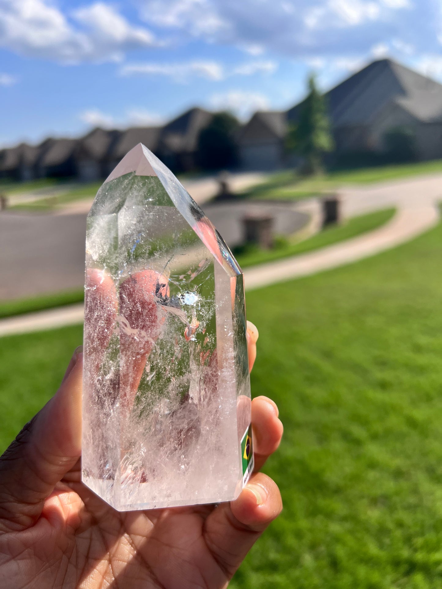 Brazilian Cut Clear Quartz
