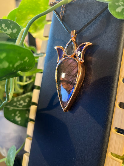 Purple Lab with Pyrite