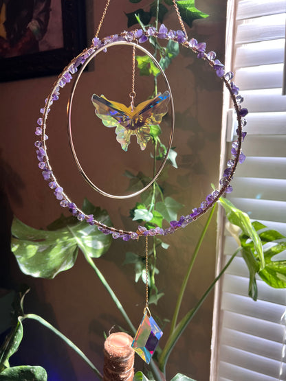 Spring ‘25 Amethyst Hand-wired Butterfly Suncatcher