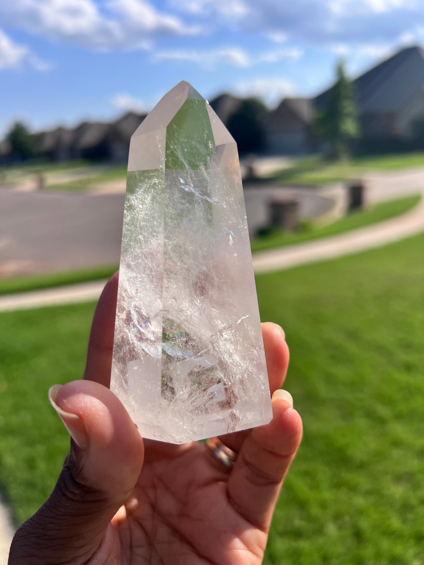 Brazilian Cut Clear Quartz