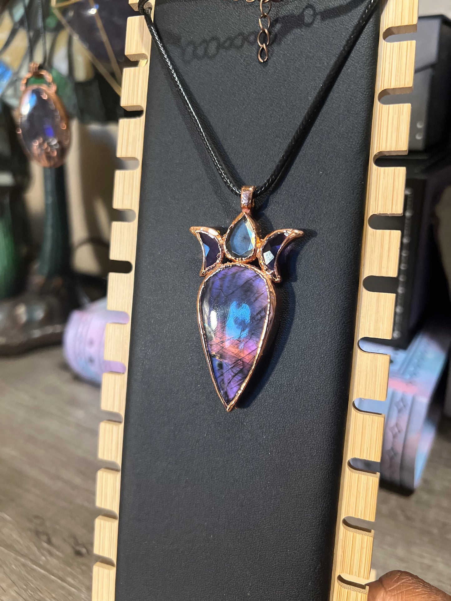 Purple Lab with Pyrite