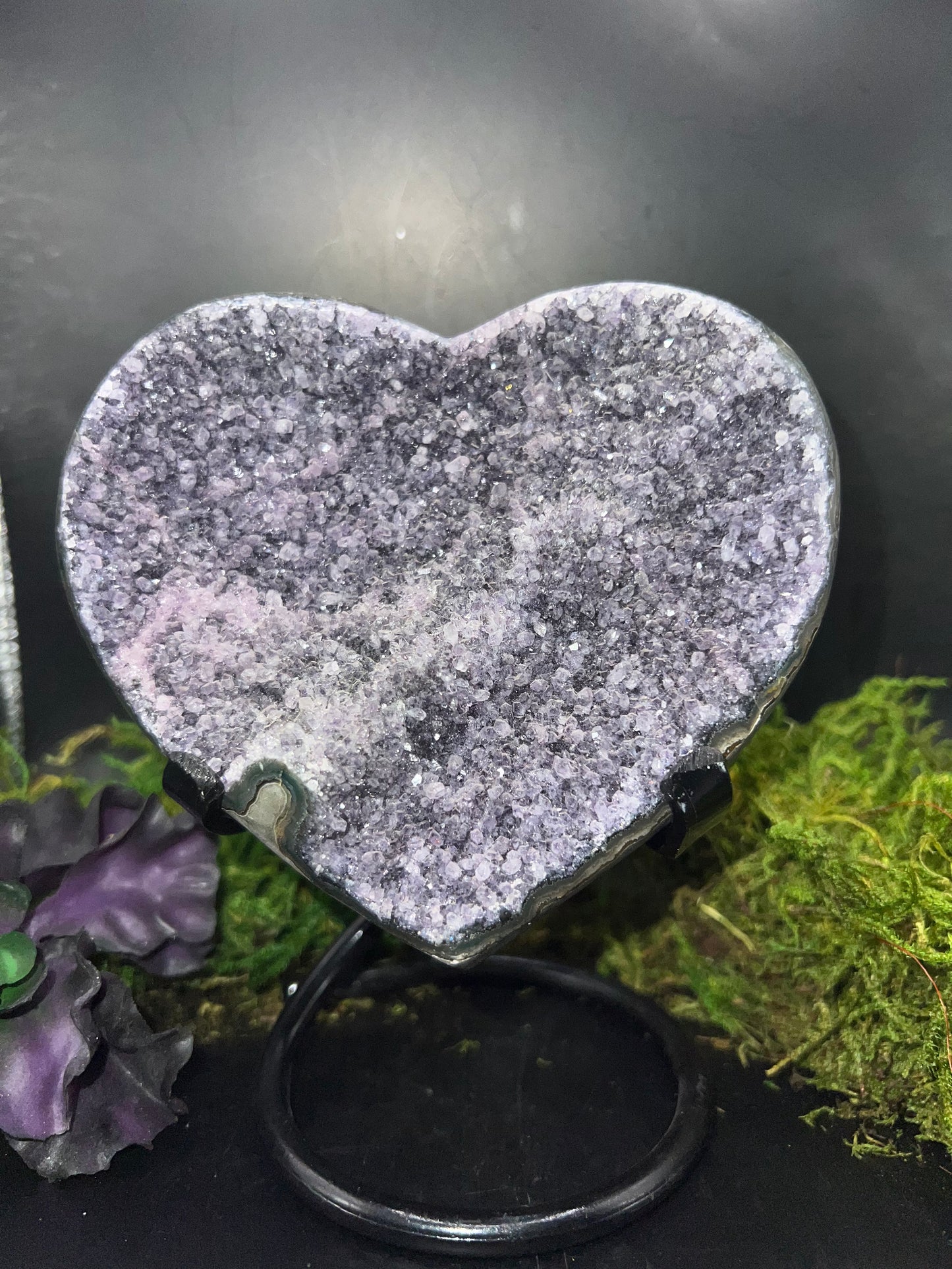 Purple Amethyst Heart