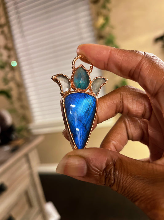 Calming Labradorite Amulet