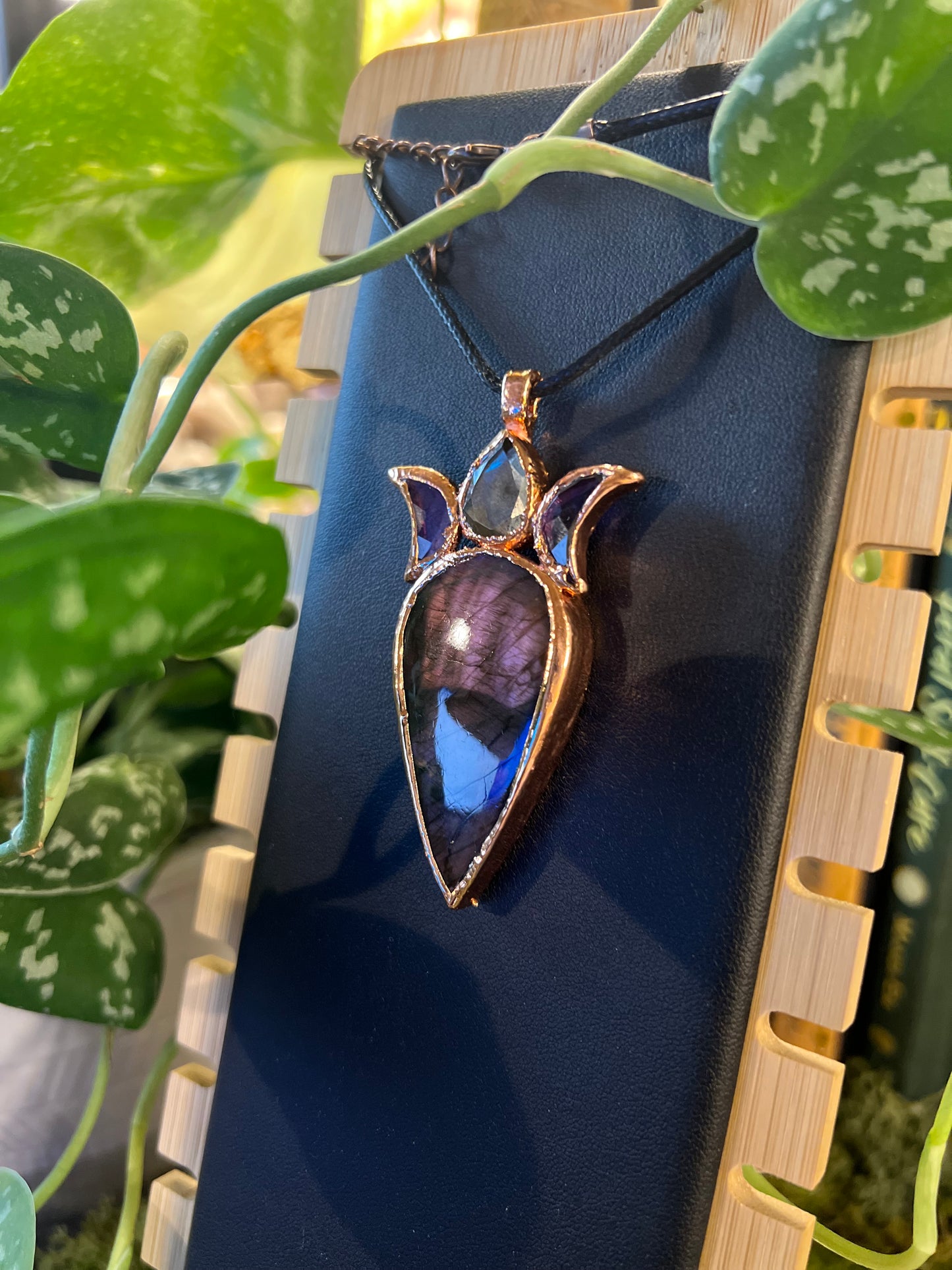Purple Lab with Pyrite
