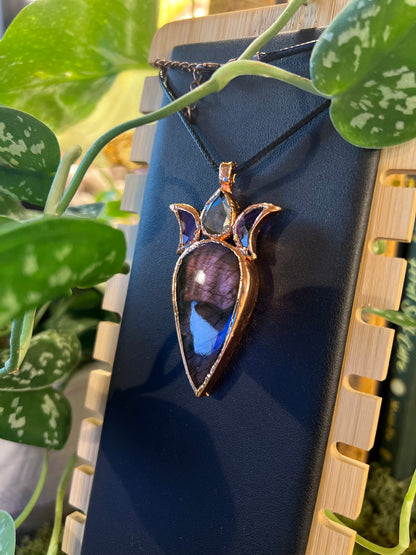 Purple Lab with Pyrite