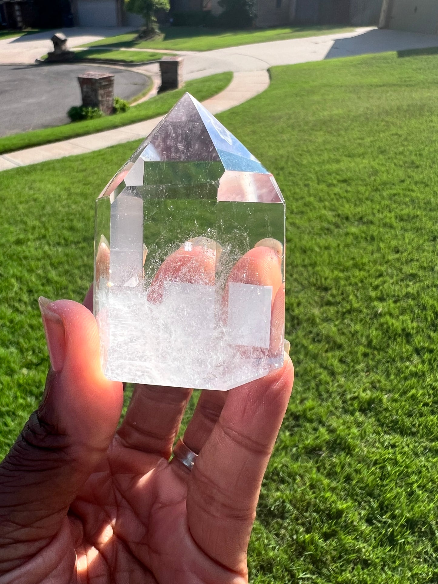 Brazilian Cut Clear Quartz