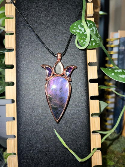 Purple Lab with Pyrite