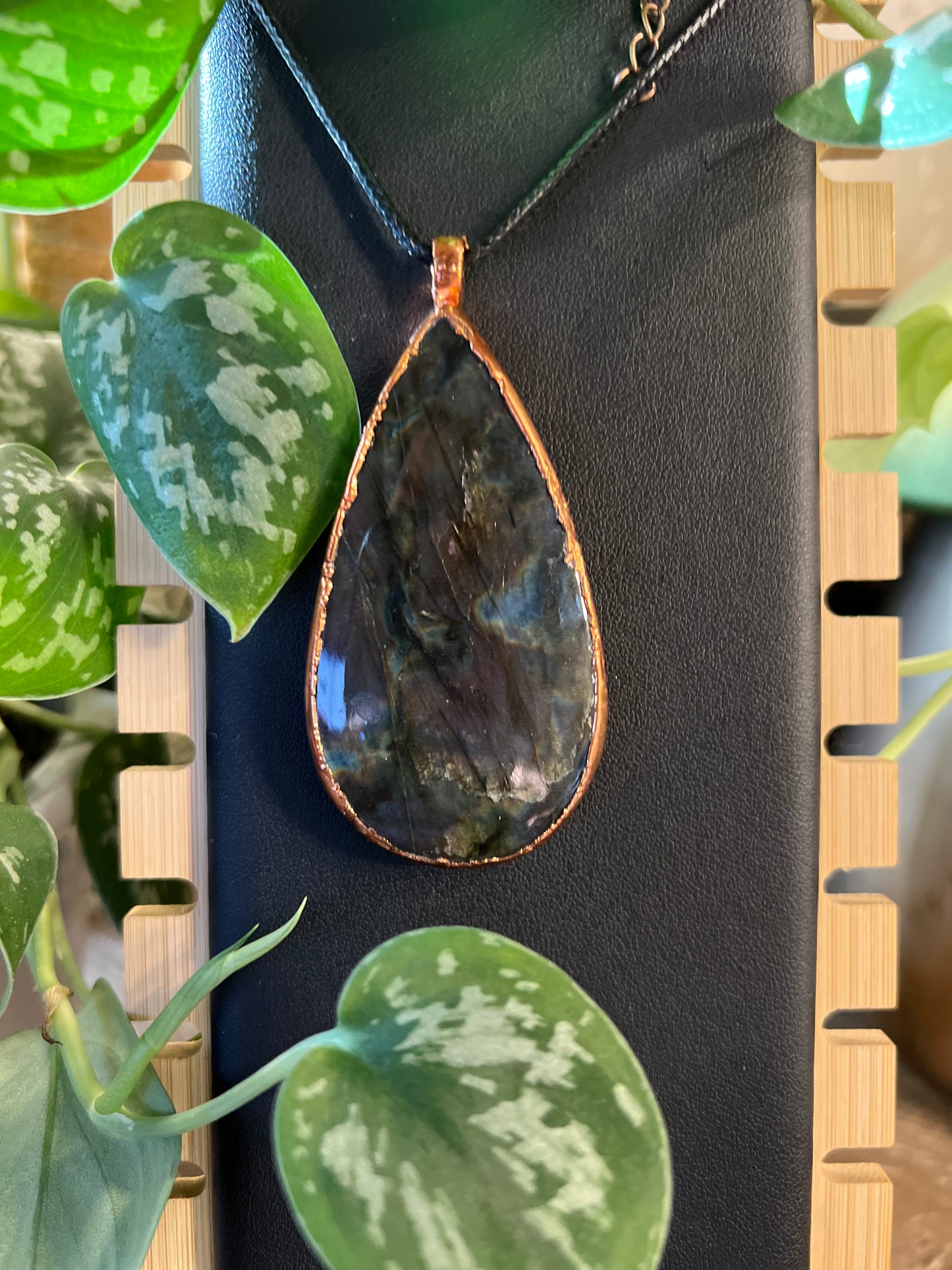 Large Purple Spectrolite Talisman
