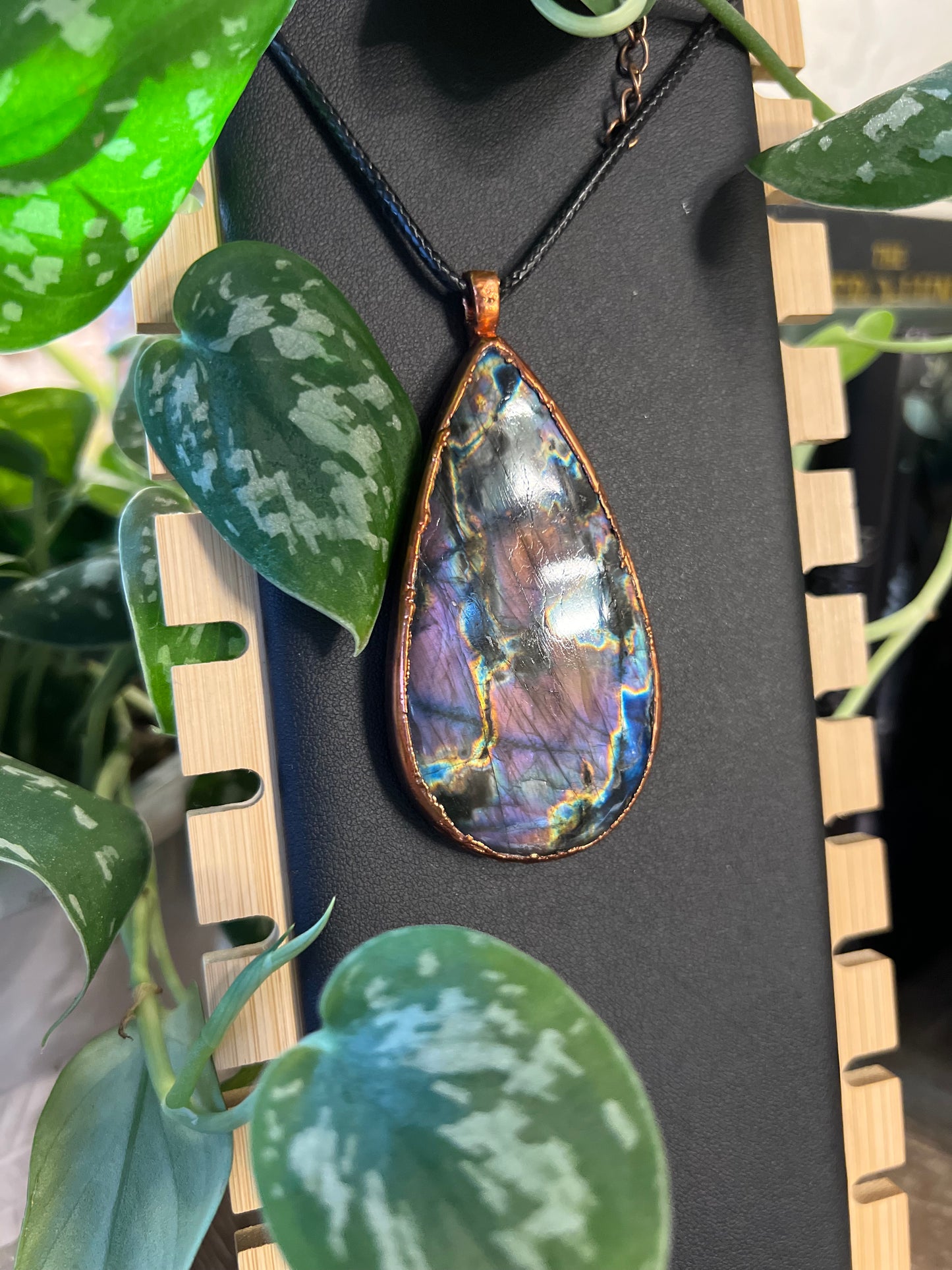 Large Purple Spectrolite Talisman
