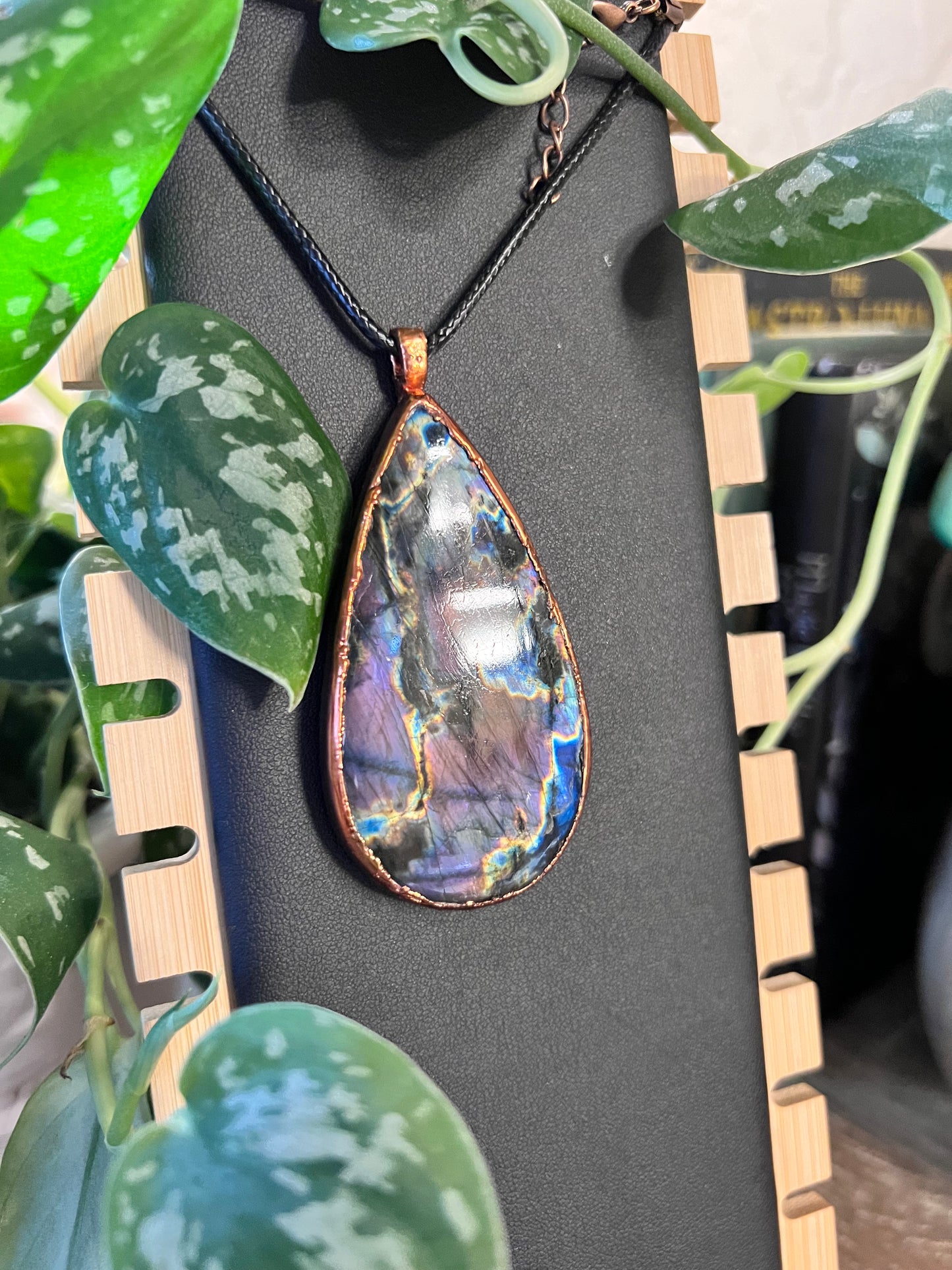 Large Purple Spectrolite Talisman