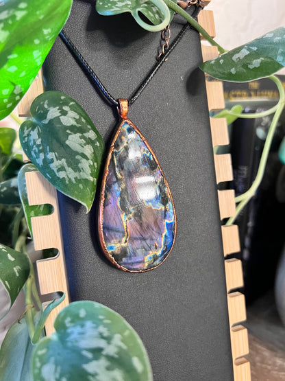 Large Purple Spectrolite Talisman