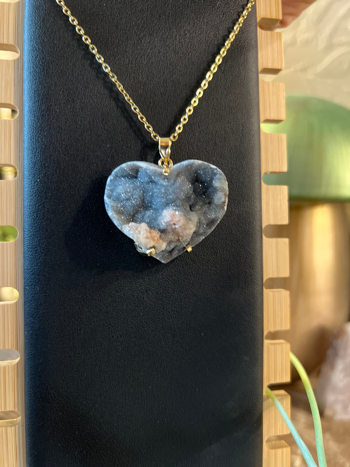 Chalcedony Heart Pendant