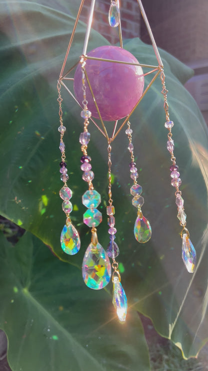 Purple Amethyst Suncatcher